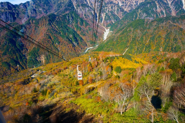 新穂高ロープウェイの紅葉