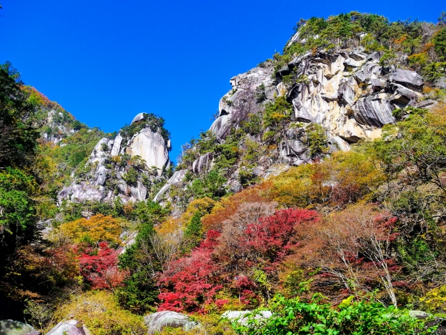 昇仙峡の秋の紅葉