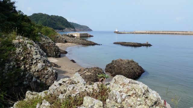 兵庫県豊岡市・竹野浜の夏の海