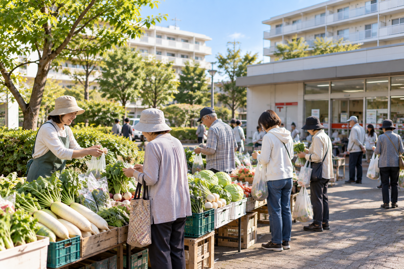鳴海団地朝市のイメージ