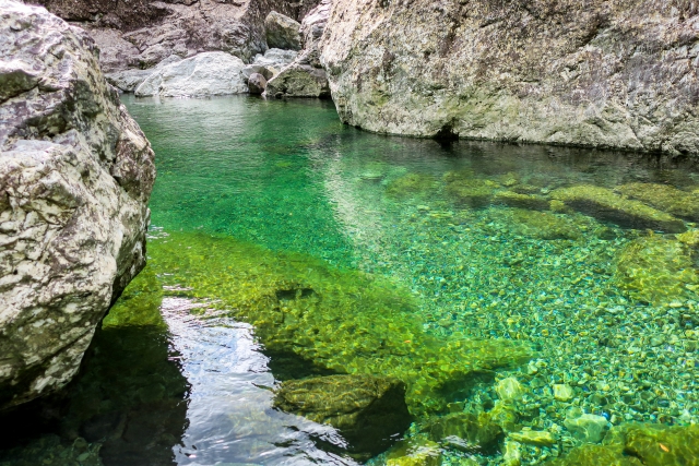 奈良県天川村・みたらい渓谷の清流