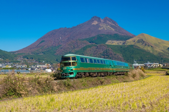 大分県由布院の秋の風景