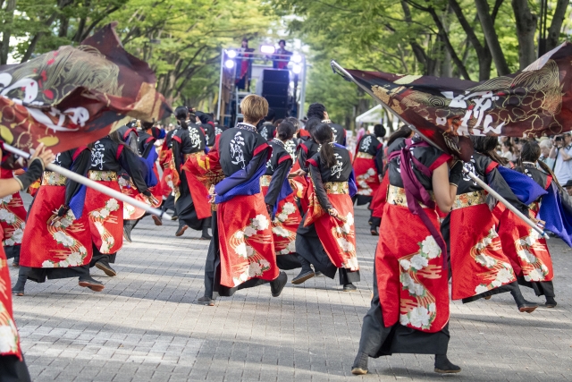 高知県高知市のよさこい祭り
