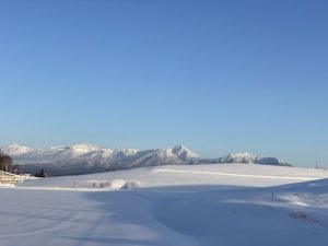 富良野と美瑛の冬の雪景色