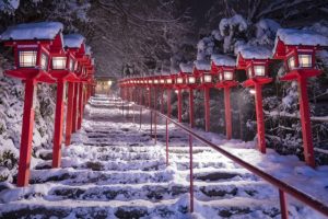 貴船神社の冬景色